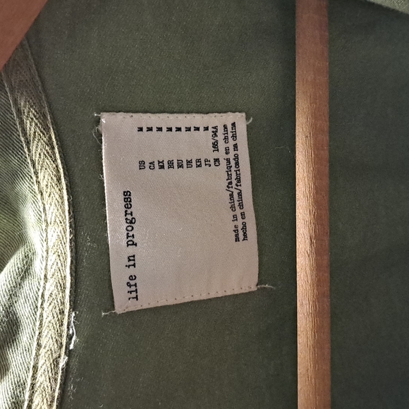 Life in Progress Green Button Jacket - Picture 4 of 6